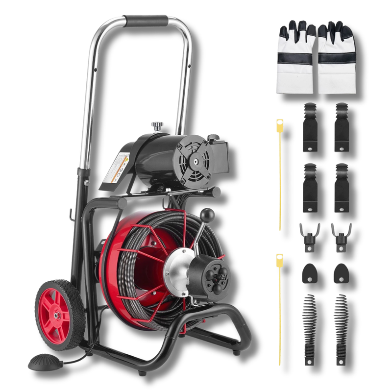 30m x 10.5mm Electric Drain Cleaner Machine-Hammerox Industrial