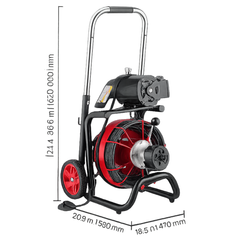 30m x 13mm Electric Drain Cleaner Machine-Hammerox Industrial