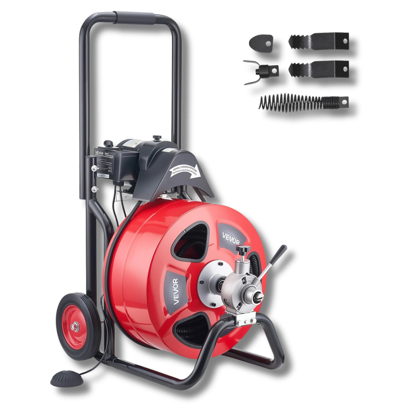 30m x 19mm Electric Drain Cleaner Machine-Hammerox Industrial
