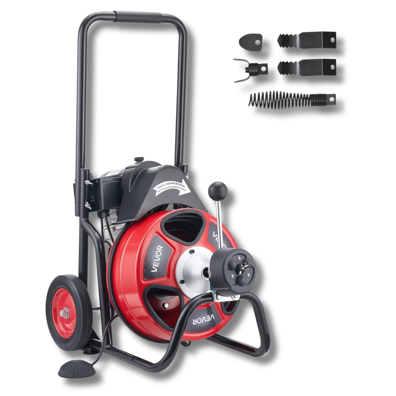 30m x 9.5mm Electric Drain Cleaner Machine-Hammerox Industrial