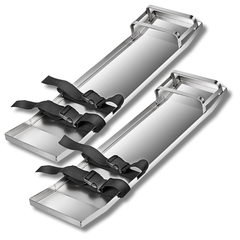 30x8" Concrete Knee Boards Stainless Steel - Pair
