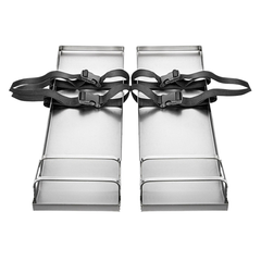 30x8" Concrete Knee Boards Stainless Steel - Pair