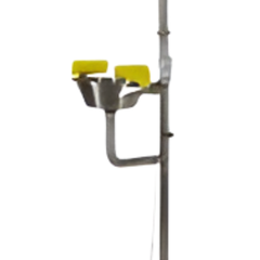 316 Stainless Steel Emergency Safety Shower with Single Nozzle Eyewash Bowl & Foot Treadle