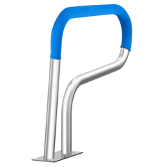 32x23" Stainless Steel Pool Handrail with Base Plate-Hammerox Industrial