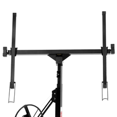 3353mm Plasterboard Lift 68kg Sheet Hoist with Wheels - Black-Hammerox Industrial