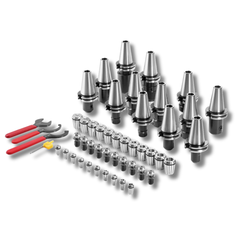 35 Piece CAT40 ER16/ER32 Collet Chuck Set-Hammerox Industrial