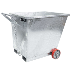 350L Hot Dip Galvanised Forklift Waste Bin-Hammerox Industrial