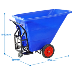 350L Tipping Waste Collection Trolley-Hammerox Industrial