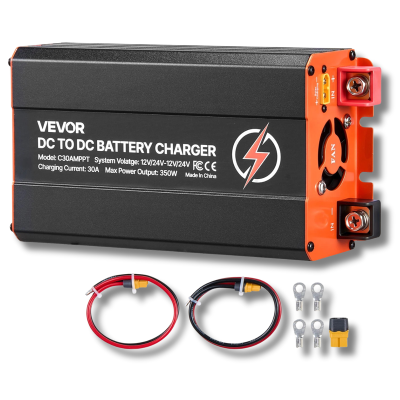 350W 30A DC to DC Charger MPPT Solar & Alternator-Hammerox Industrial