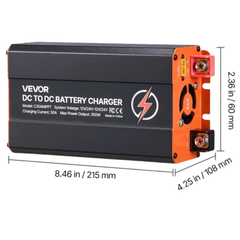 350W 30A DC to DC Charger MPPT Solar & Alternator