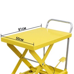 350kg Hydraulic Scissor Lift Table Trolley-Hammerox Industrial