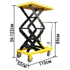 350kg Double Scissor Hydraulic Lift Table Trolley
