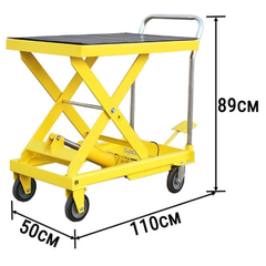 350kg Hydraulic Scissor Lift Table Trolley