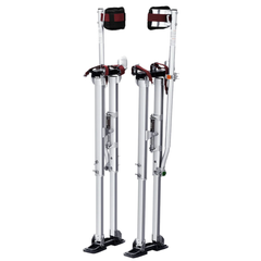 36"-50" Adjustable Aluminium Drywall Stilts - Silver
