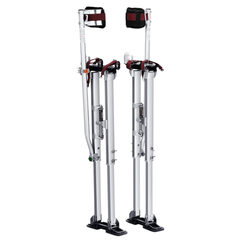36"-50" Adjustable Aluminium Drywall Stilts - Silver