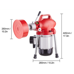36m x 5/8" 370W Drain Cleaner Machine Manual Feed-Hammerox Industrial