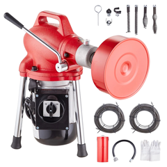 36m x 5/8" 370W Drain Cleaner Machine Manual Feed