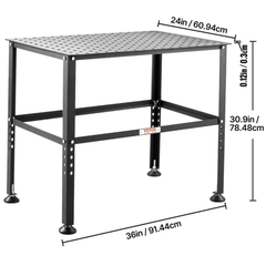 36x24" Welding Table 800lb Capacity