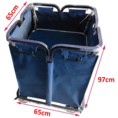 380L Spring Loaded Linen Housekeeping Trolley