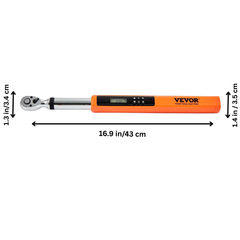 3/8" Digital Torque Wrench 3.7-37ft-lb