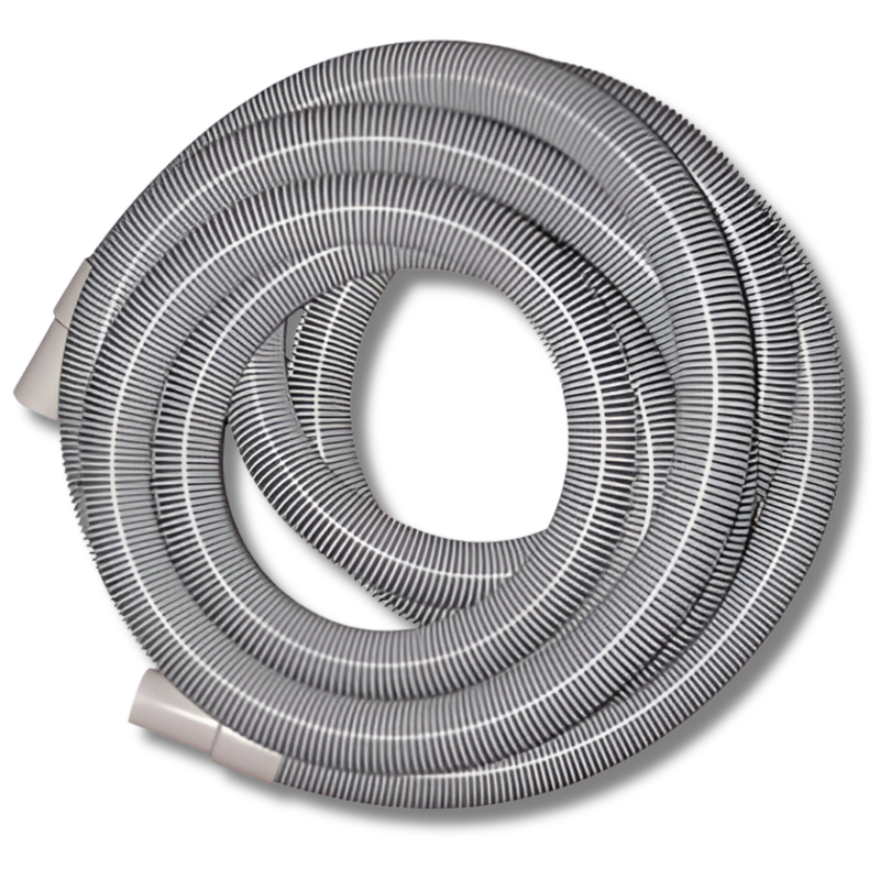 38mm x 15m Vacuum Hose with Cuffs - Grey-Hammerox Industrial