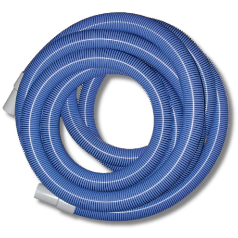 38mm x 7.5m Vacuum Hose with Cuffs - Blue-Hammerox Industrial