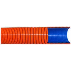 38mm x 7.5m Vacuum Hose with Cuffs - Orange-Hammerox Industrial
