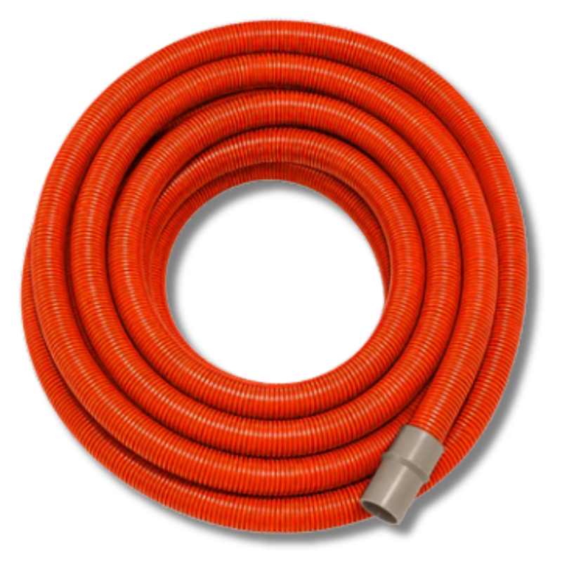 38mm x 7.5m Vacuum Hose with Cuffs - Orange-Hammerox Industrial