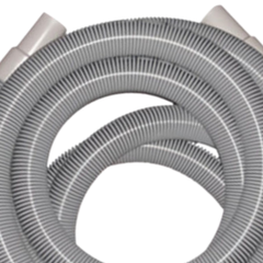 38mm x 15m Vacuum Hose with Cuffs - Grey
