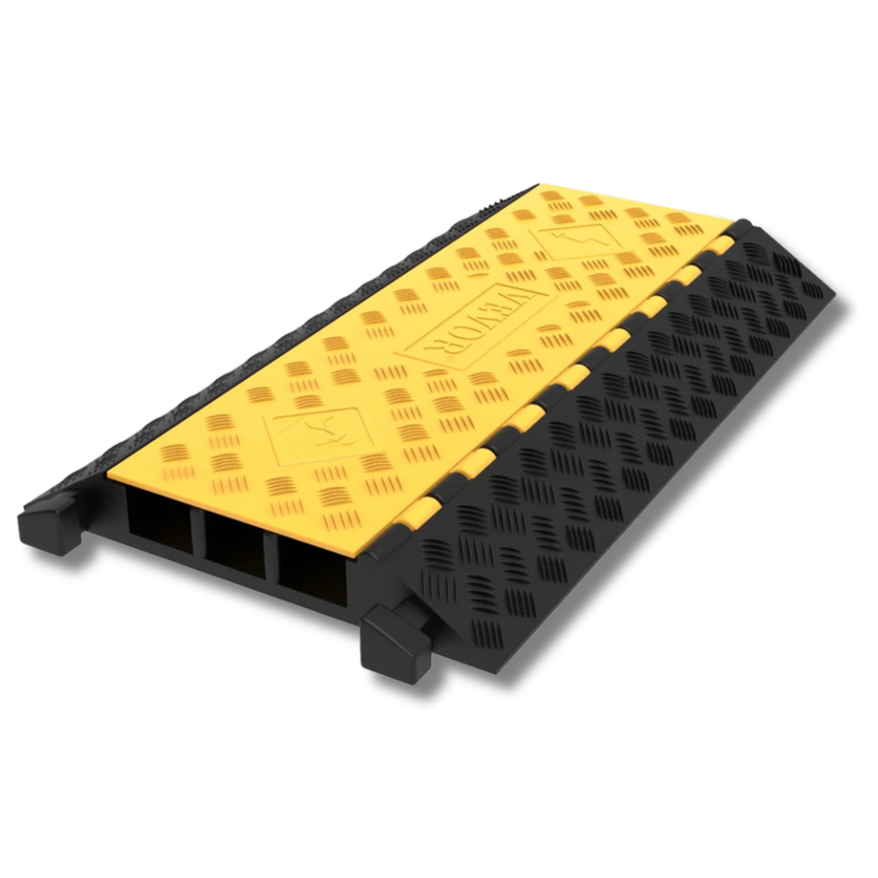 3 Channel Cable Protector Ramp 6600lb Capacity