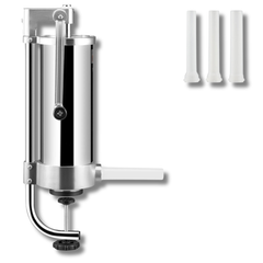 3L / 5lb Sausage Stuffer Stainless Steel with 3 Nozzles