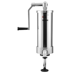 3L / 5lb Sausage Stuffer Stainless Steel with 3 Nozzles