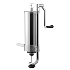 3L / 5lb Sausage Stuffer Stainless Steel with 3 Nozzles