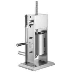 3L / 5lb Sausage Stuffer Stainless Steel with 4 Nozzles