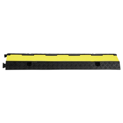 3 Pack 2-Channel Cable Protector Ramp Floor Wire Cover 5443kg Capacity