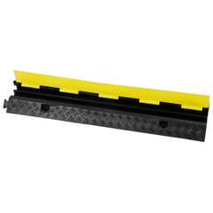 3 Pack 2-Channel Cable Protector Ramp Floor Wire Cover 5443kg Capacity