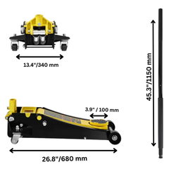 3 Ton Low Profile Hydraulic Floor Jack Dual Pump