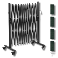 3.37m Expandable Safety Barrier with Locking Casters-Hammerox Industrial