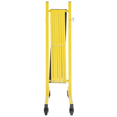 3.82m Expandable Safety Barrier with Locking Casters-Hammerox Industrial