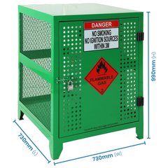 4 Cylinder Fork Gas Storage Cage-Hammerox Industrial