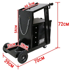 4 Drawer Welding Trolley for MIG TIG Plasma Cutters-Hammerox Industrial
