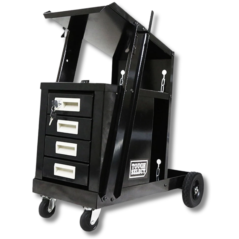 4 Drawer Welding Trolley for MIG TIG Plasma Cutters-Hammerox Industrial