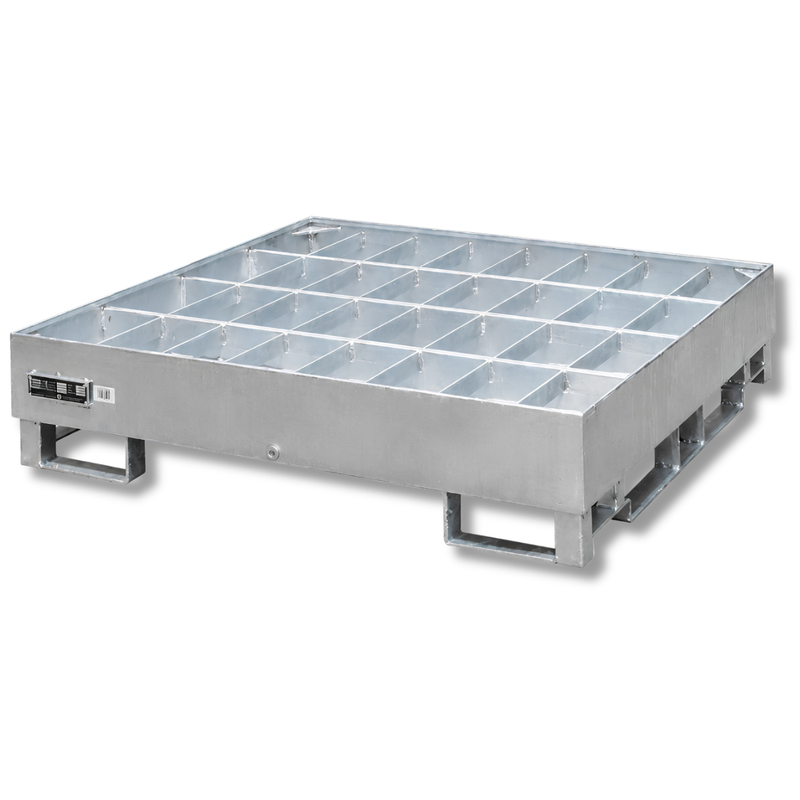 4 Drum Galvanised Rackable Bunded Pallet-Hammerox Industrial