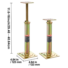 4 Piece Adjustable Floor Jack Post 29.46-40.64cm-Hammerox Industrial