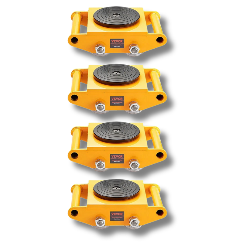 4 Piece Machinery Mover Dolly 12 Ton Capacity-Hammerox Industrial
