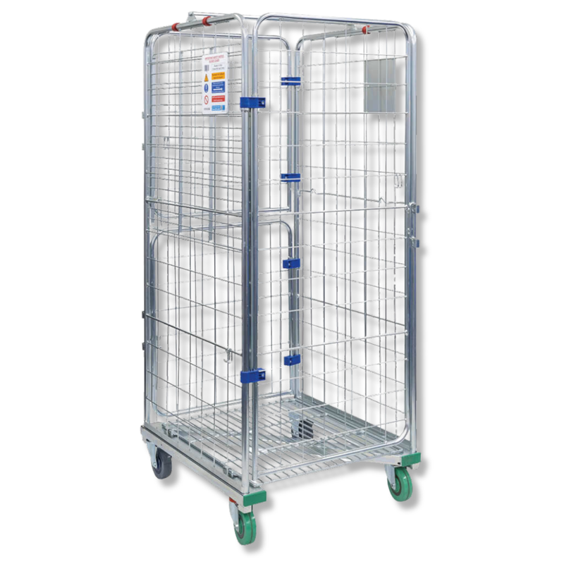 4 Sided Roll Cage Trolley-Hammerox Industrial