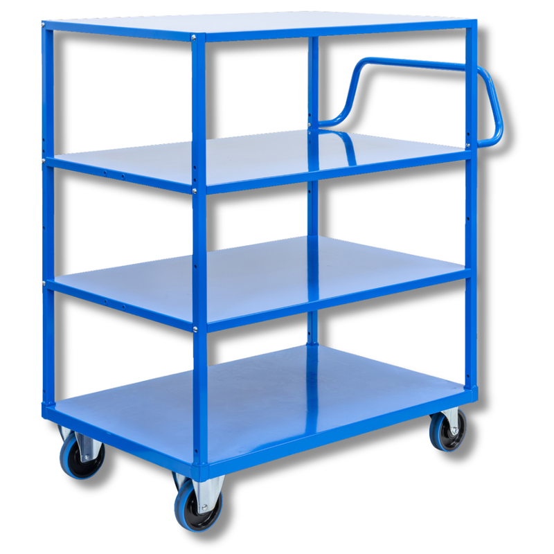 4 Tier Steel Trolley-Hammerox Industrial