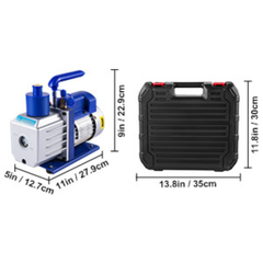 4.8CFM HVAC Vacuum Pump with 3 Valve Manifold R410A R134A R22