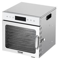 400W 8 Tray Food Dehydrator Stainless Steel