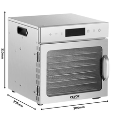 400W 8 Tray Food Dehydrator Stainless Steel